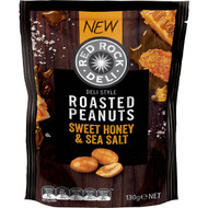 5 PACK of Red Rock Deli Roasted Peanuts Sweet Honey & Sea Salt 130g