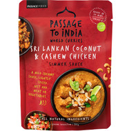 5 PACK of Passage To Sri Lanka Simmer Sauce Coconut & Cashew Chicken 375g