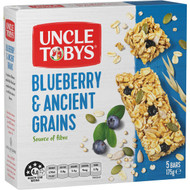 5 PACK of Uncle Tobys Blueberry & Ancient Grains Muesli Bar 5 pack