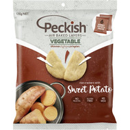 5 PACK of Peckish Rice Crackers With Sweet Potato Multibag 6 pack