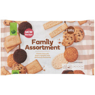 5 PACK of WW Family Assorted Biscuits 500g