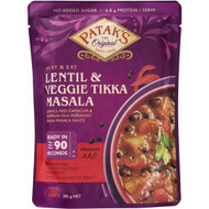 5 PACK of Patak's Lentil & Veggie Tikka Masala Heat & Eat Pouch 285g
