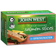 5 PACK of John West Salmon Slices In Springwater 125g