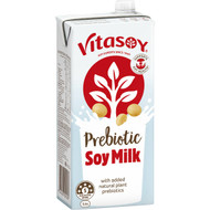 5 PACK of Vitasoy Prebiotic Soy Milk 1l