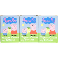 5 PACK of Peppa Pig Sultanas Yoghurt Coated 6x30g