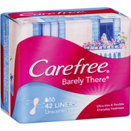 5 PACK of Carefree Barely There Panty Liners Ultra Thin Breathable 42 pack