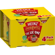 5 PACK of Heinz Spaghetti Tomato Sauce & Cheese 4x130g