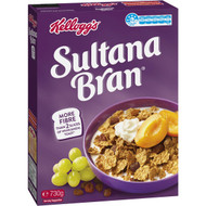5 PACK of Kellogg's Sultana Bran High Fibre Breakfast Cereal 730g