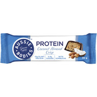5 PACK of Aussie Bodies Protein Bar Coconut Almond Crisp 36g