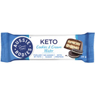 5 PACK of Aussie Bodies Keto Cookies & Cream Wafer 35g