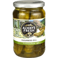 5 PACK of Always Fresh Cucumbers Dill 680g