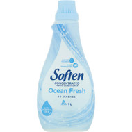 5 PACK of Soften Concentrated Fabric Softener Ocean Fresh 1l