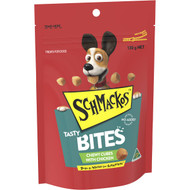 5 PACK of Schmackos Tasty Bites Chewy Cubes With Chicken Dog Treats 130g
