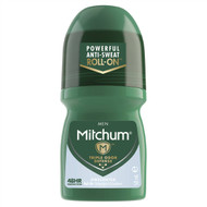 5 PACK of Mitchum Men's Roll On Unscented Antiperspirant & Deodorant 50ml