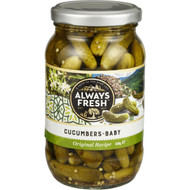 5 PACK of Always Fresh Cucumbers Baby 350g