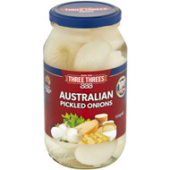 5 PACK of Three Threes Pickled Onions 520g
