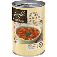5 PACK of Amy's Kitchen Organic Chunky Vegetable Soup 405g