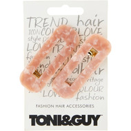 5 PACK of Toni & Guy Marble Look Clips Assorted 2 pack