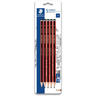 5 PACK of Staedtler Tradition Graphite Pencils 2b 5 pack