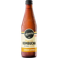 5 PACK of Remedy Kombucha Ginger Lemon 330ml