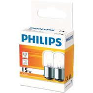 5 PACK of Philips Pilot Globe 15w Bc Base 2 pack