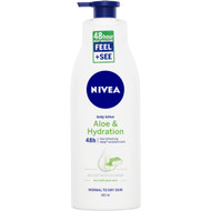 5 PACK of Nivea Body Lotion Aloe & Hydration Normal To Dry Skin 400ml