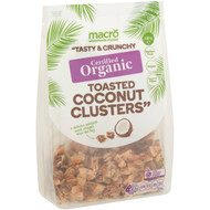 5 PACK of Macro Organic Toasted Coconut Clusters 140g
