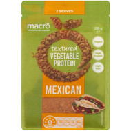 5 PACK of Macro Flavoured Textured Vegetable Protein Mexican 100g