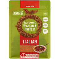 5 PACK of Macro Flavoured Textured Vegetable Protein Italian 100g