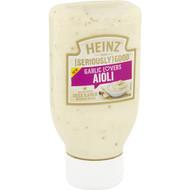 5 PACK of Heinz Seriously Good Aioli Garlic Lover Squeezy Bottle 295ml