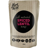 5 PACK of Hart & Soul Spiced Lentil Soup Pouch 400g