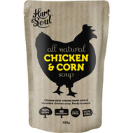 5 PACK of Hart & Soul Chicken & Corn Soup Pouch 400g