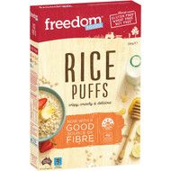 5 PACK of Freedom Foods Rice Puffs 250g
