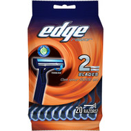 5 PACK of Edge Mens Twin Blade Disposable 20 pack