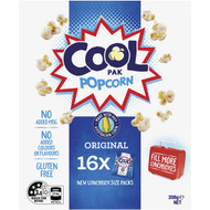 5 PACK of Cool Pak Popcorn Lunch Box Multipack Original 13g x16 pack