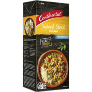 5 PACK of Continental Liquid Chicken Stock Salt Reduced 1l