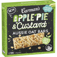 5 PACK of Carman's Apple Pie & Custard Aussie Oat Bars 6 pack