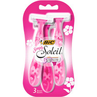 5 PACK of Bic Soleil Disposable Razor Simply 3 pack