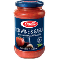5 PACK of Barilla Pasta Sauce Red Wine & Garlic 400g