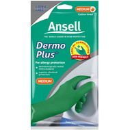 5 PACK of Ansell Gloves Dermo Plus Medium 1 pair