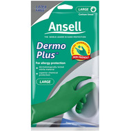 5 PACK of Ansell Gloves Dermo Plus Large 1 pair