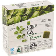 5 PACK of WW Prep Set Go Frozen Chopped Basil 90g
