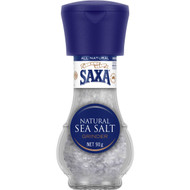5 PACK of Saxa Natural Sea Salt Grinder 90g