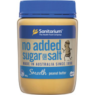 5 PACK of Sanitarium Smooth No Added Sugar Or Salt Peanut Butter 500g