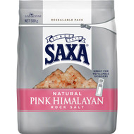 5 PACK of Saxa Natural Pink Himalayan Rock Salt 500g