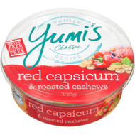 5 PACK of Yumi's Roasted Capsicum & Cashew Dip 200g
