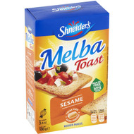 5 PACK of Shneider's Melba Toast Sesame 100g