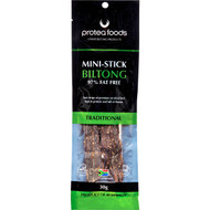 5 PACK of Protea Foods Biltong Traditional South African Mini Sticks 30g