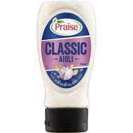 5 PACK of Praise Aioli Mayonnaise Deli Style Classic 250ml