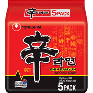 5 PACK of Nong Shim Shin Ramyun  5 pack
